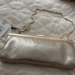 Calvin Klein Collection Metallic Gold Clutch